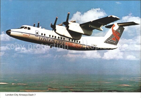 Flugzeuge Zivil London City Airways Dash 7