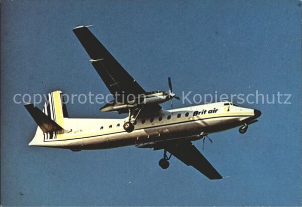 Flugzeuge Zivil Britair Fokker F-27-500 Friendship