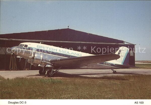 Flugzeuge Zivil British Midland Airways Douglas DC-3 G-