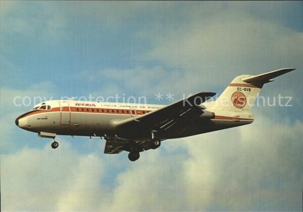 Flugzeuge Zivil Iberia Fokker F28 EC-BVB