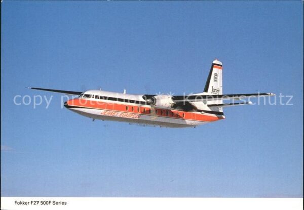 Flugzeuge Zivil Jersey European Airways Fokker F27 500F