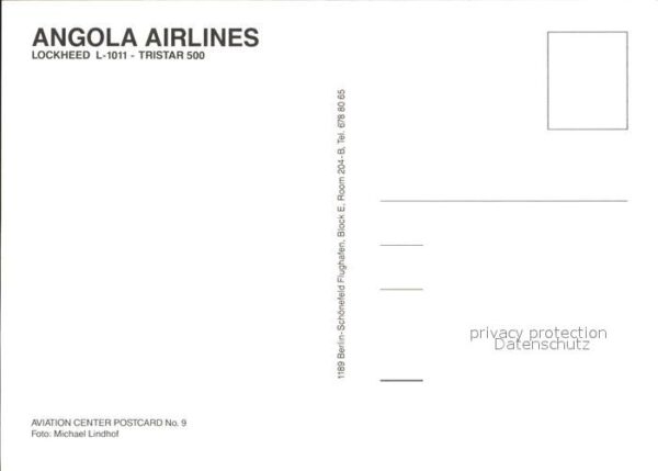 Flugzeuge Zivil Angola Airlines Lockheed L-1011 TriStar – Bild 2