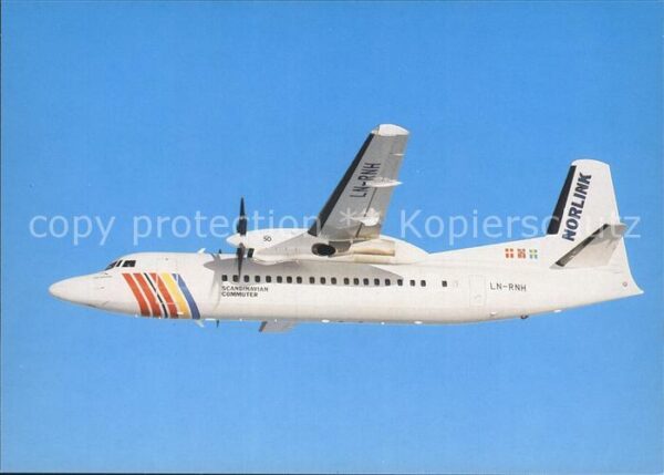 Flugzeuge Zivil SAS Scandinavian Commuter Fokker 50 LN-