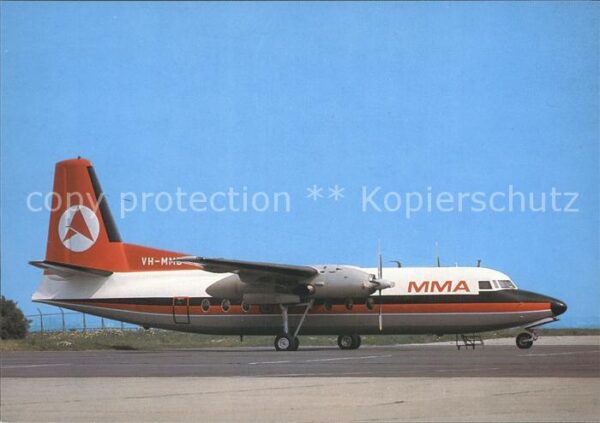 Flugzeuge Zivil MacRobertson Miller Airlines Fokker F27