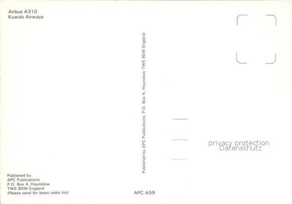 Flugzeuge Zivil Kuwait Airways Airbus A310 – Bild 2