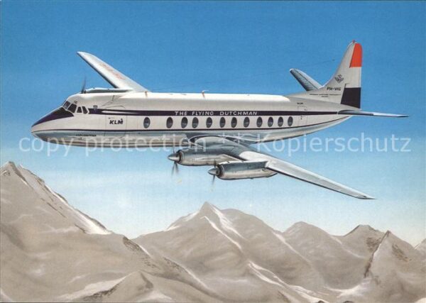 Flugzeuge Zivil KLM Royal Dutch Airlines Vickers Viscou