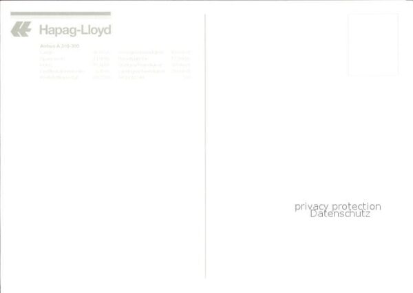Flugzeuge Zivil Hapag-Lloyd Airbus 310-300 – Bild 2