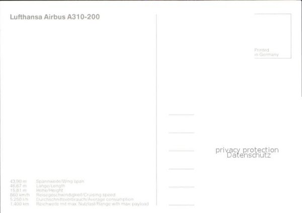 Lufthansa Airbus A310-200 – Bild 2