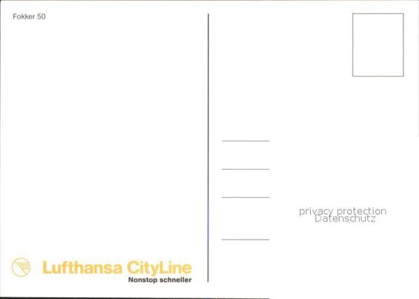 Lufthansa CityLine Fokker 50 – Bild 2
