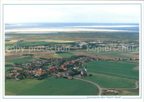 Texel Panorama den Hoorn Fliegeraufnahme
