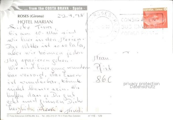 Roses Costa Brava Hotel Marian Strand – Bild 2