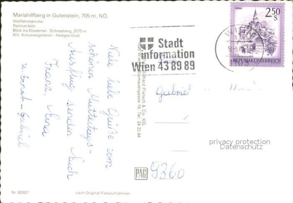 Gutenstein Niederoesterreich Wallfahrtskirche Raimundsitz Klostertal – Bild 2