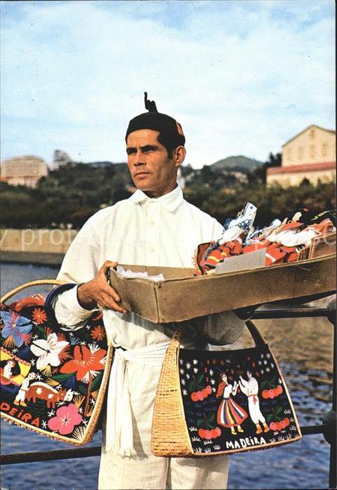 Funchal Vendedor de recordacoes Souvenirhändler