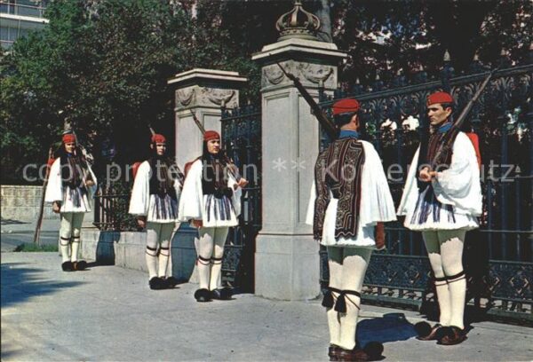 Athen Griechenland Evzonen der Königlichen Wache Leibgarde