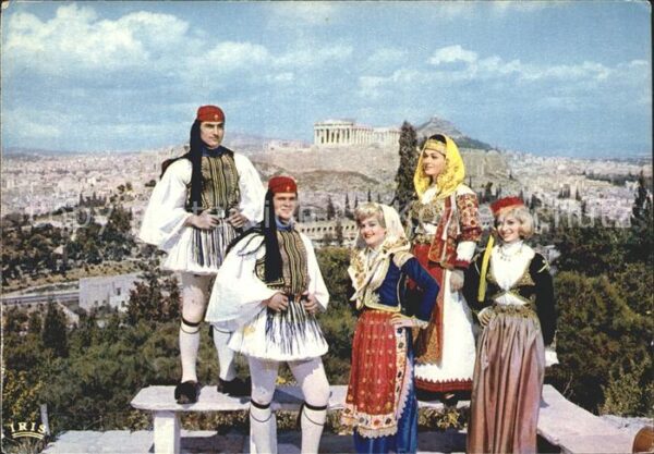 Athen Griechenland Hellenische Tracht Akropolis