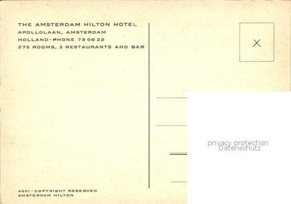 Amsterdam Niederlande Hilton Hotel Kanal Ausflugsboot – Bild 2