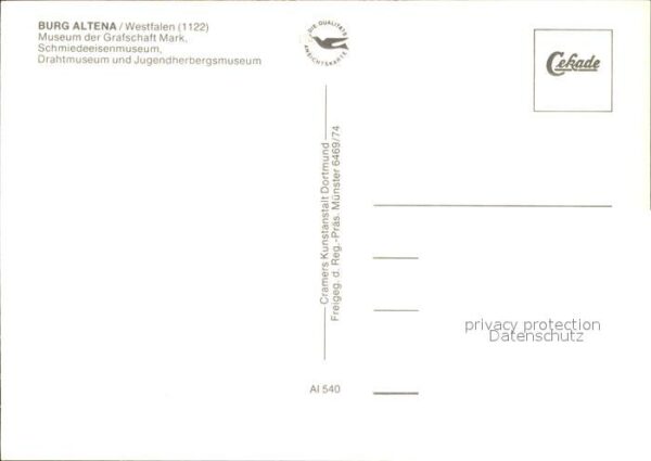 Altena Lenne Burg Museum der Grafschaft Mark Flieger – Bild 2