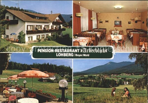 Lohberg Lam Pension Restaurant Arberblick Terrasse