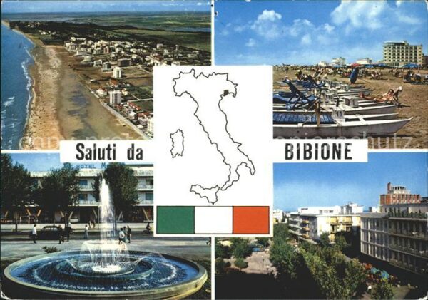 Bibione Dall aereo Spiaggia Piazza della fontan