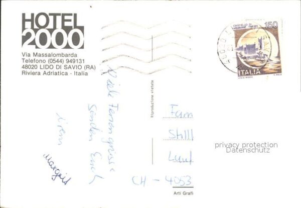 Lido di Savio Hotel 2000 Riviera Adriatica Strand Seg – Bild 2