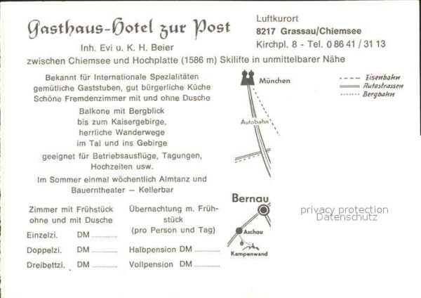 Grassau Chiemgau Gasthaus Hotel Post Restaurant Maibaum – Bild 2