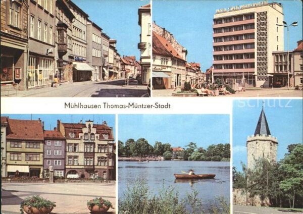 Muehlhausen Thueringen Steinweg Hotel Karl Marx Platz Naherhol
