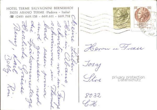 Abano Terme Hotel Terme Salvagnini Bernerhof Therma – Bild 2
