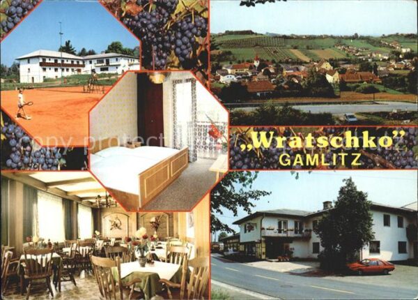 Gamlitz Ortsansicht mit Gasthof Wratschko Tenni