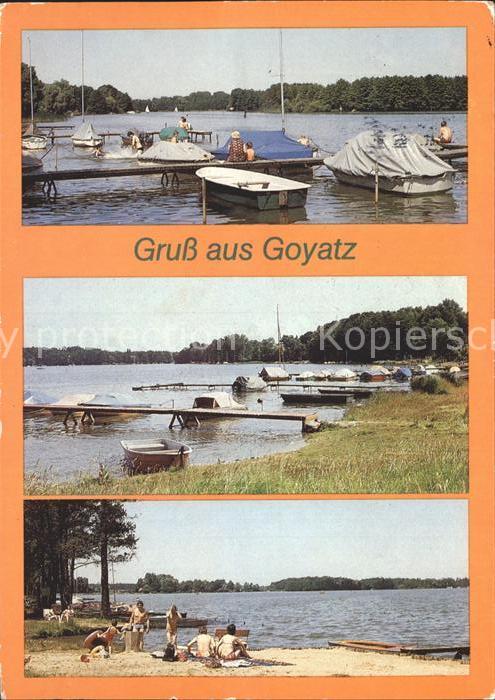 Goyatz Uferpartie am See Bootsanleger Strand