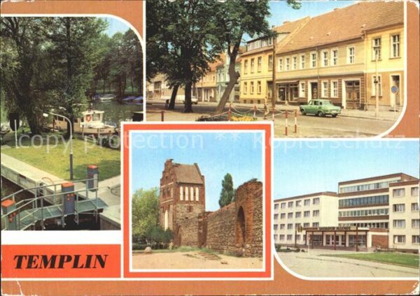 Templin Schleuse Templiner Kanal Markt Stadtmau