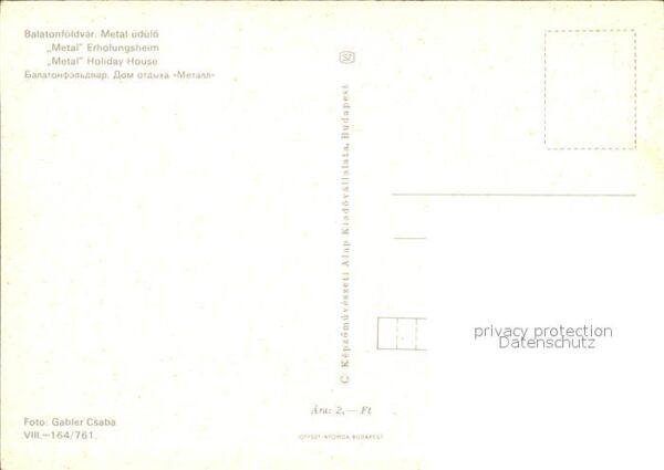 Balatonfoeldvar Metal üdülö Erholungsheim – Bild 2