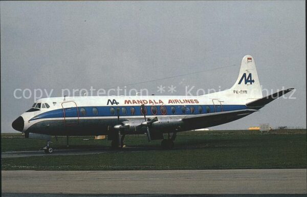 Flugzeuge Zivil Mandala Airlines Viscount 838 PK-RVN c/