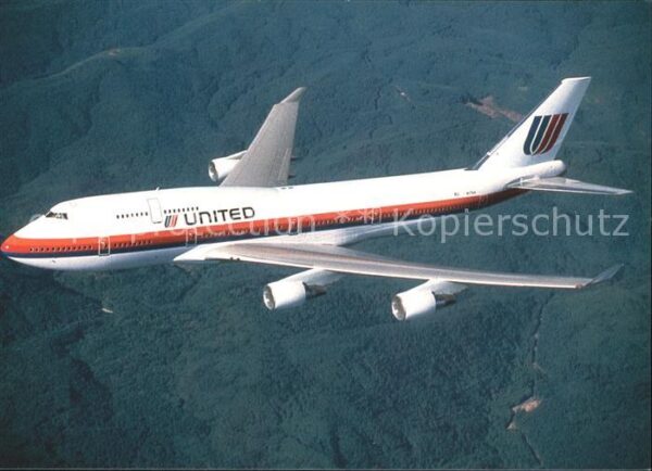 Flugzeuge Zivil United Airlines Boeing 747-400