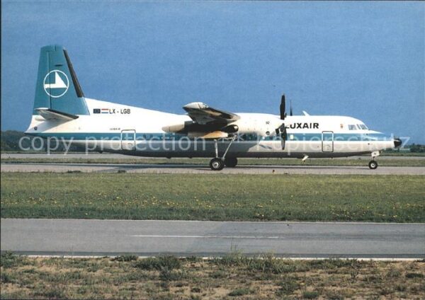 Flugzeuge Zivil Luxair Fokker 50 LX-LGB