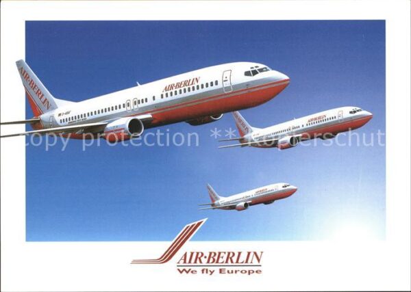 Flugzeuge Zivil Air-Berlin Flüsterjet Boeing 737/400