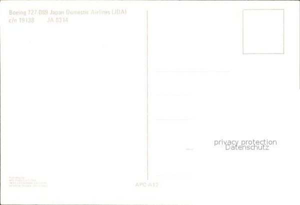 Flugzeuge Zivil Japan Domestic Airlines Boeing 727-089 – Bild 2