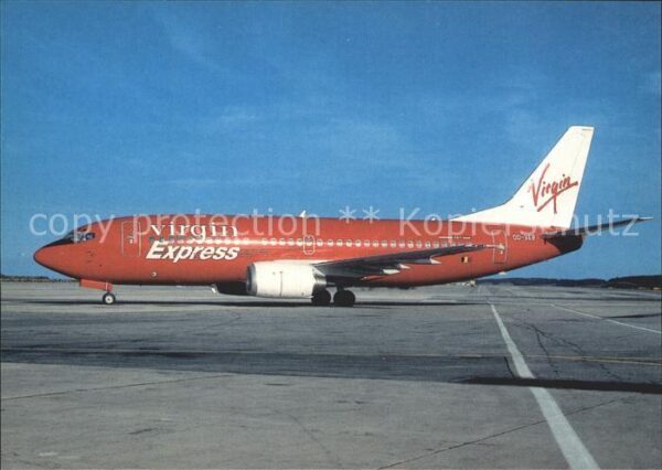 Flugzeuge Zivil Virgin Express Boeing 737-36M OO-VEB cn