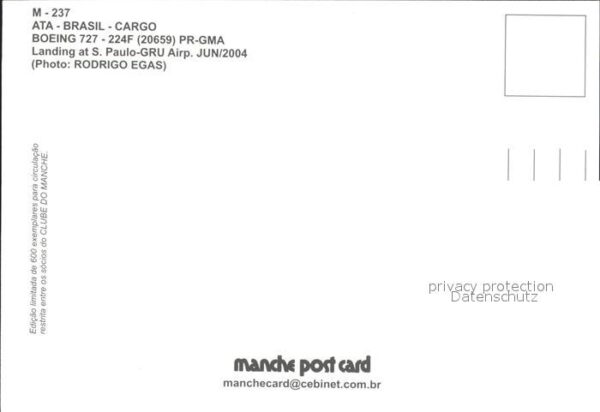 Flugzeuge Zivil ATA Brasil Cargo Boeing 727-224F 20659 – Bild 2