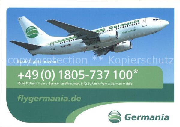 Flugzeuge Zivil Germania D-AGER
