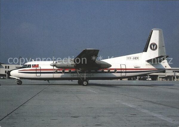 Flugzeuge Zivil Burma Airways Fokker F-27-600 XY-AEN