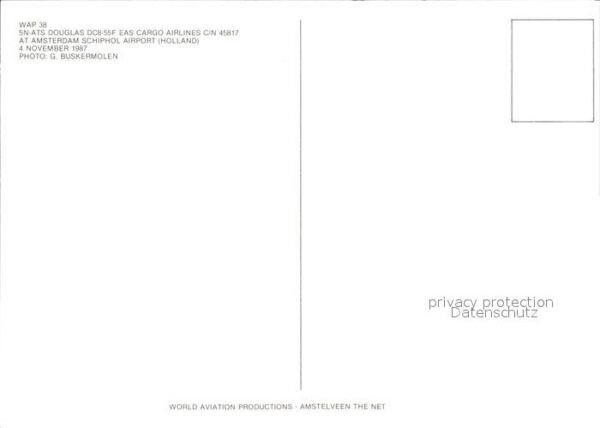Flugzeuge Zivil EAS Cargo Airlines Douglas DC8-55F 5N-A – Bild 2