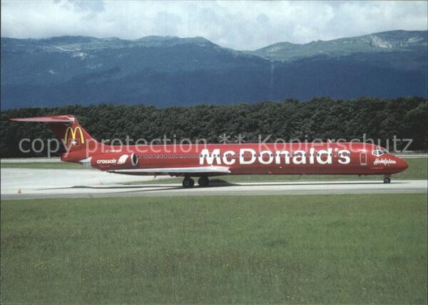 Flugzeuge Zivil Crossair McDonald_s McDDouglas MD-83 HB