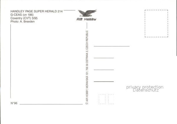 Flugzeuge Zivil Channell Express Handley Page Super Her – Bild 2