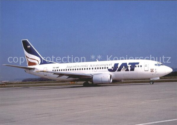 Flugzeuge Zivil JAT B-737-3H9 YU-ANF c/n 23330