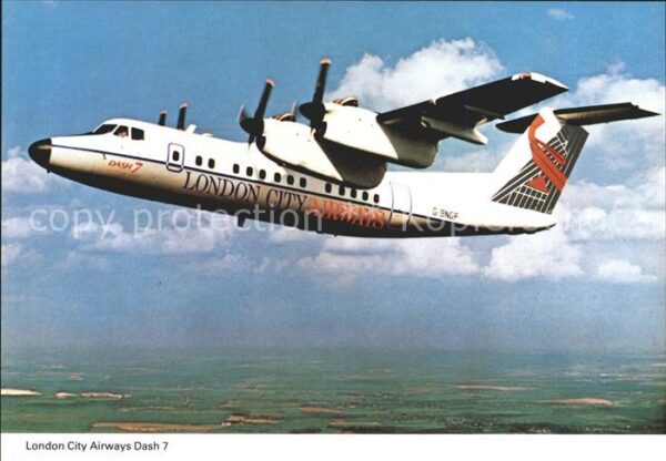 Flugzeuge Zivil London City Airways Dash 7