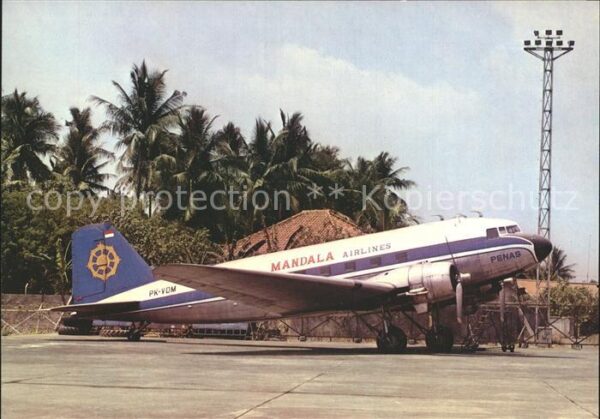 Flugzeuge Zivil Mandala Airlines Douglas DC-3 PK-VDM cn