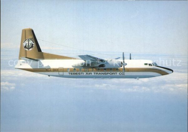 Flugzeuge Zivil Tebesti Air Transport Co. Fokker F-27 M
