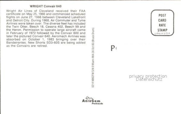 Flugzeuge Zivil Wright Conviar 640 – Bild 2