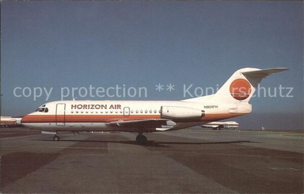 Flugzeuge Zivil Horizon Air Fokker F-28-100 Fellowship