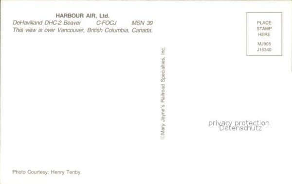 Flugzeuge Zivil Harbour Air Ltd. DeHavilland DHC-2 Beav – Bild 2